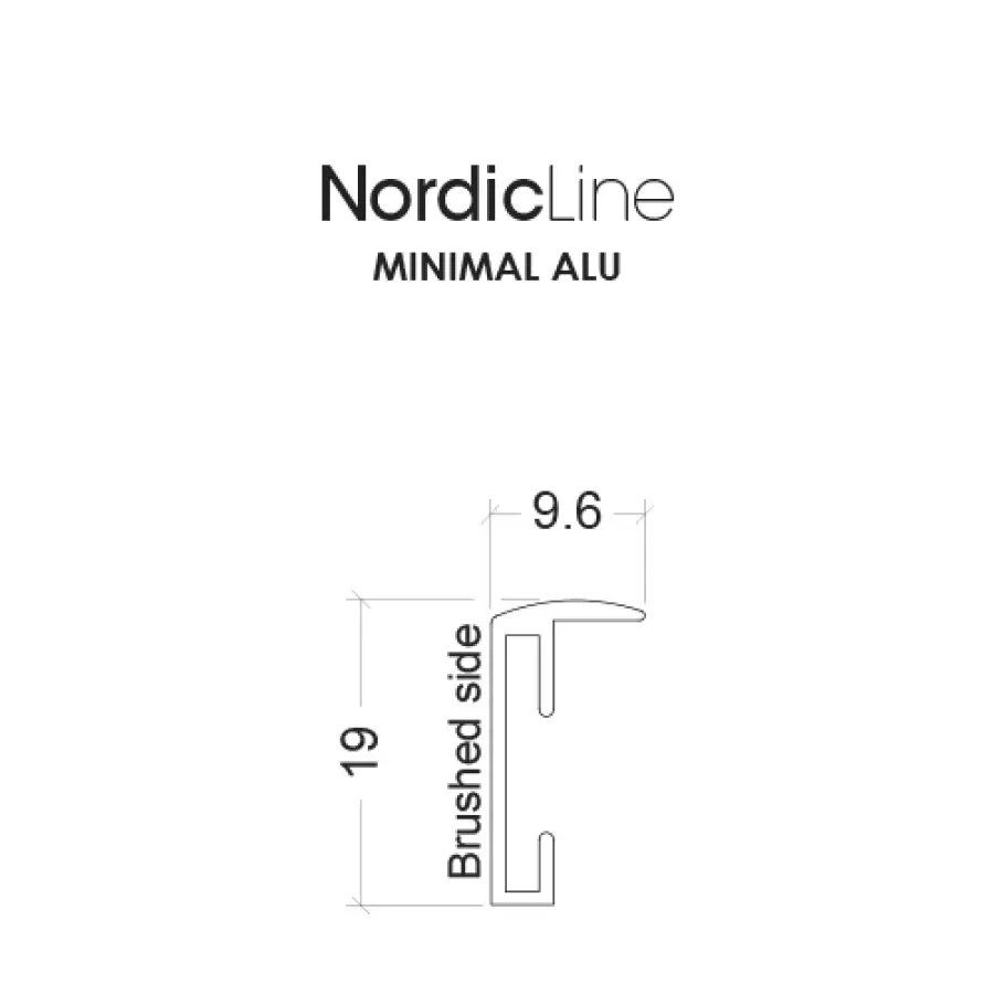 INCADO - Minimal Messing med glas, 60*80 - Hent selv