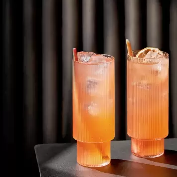 Ferm Living - 4 glas i sampak Ripple Long Drink 