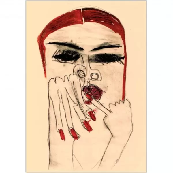 Monika Petersen Art Print - Woman with red nails