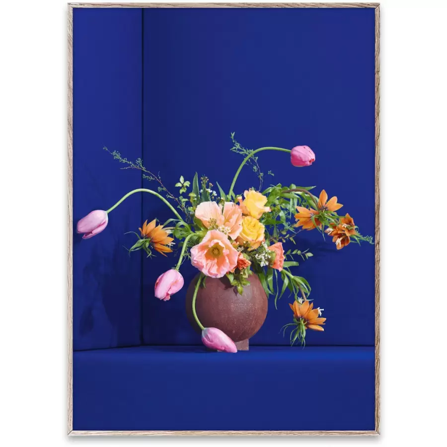 Paper Collective - Blomst 01 Blue, 50x70 