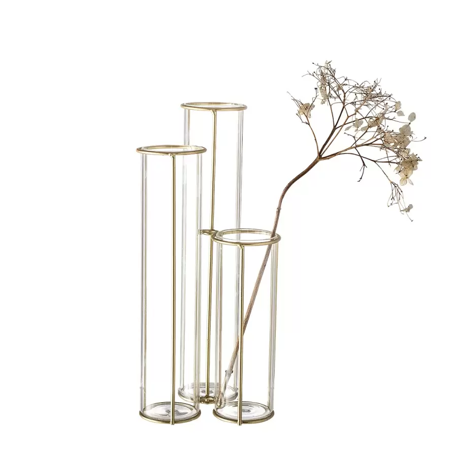 Bloomingville - Vase Guld, Glas