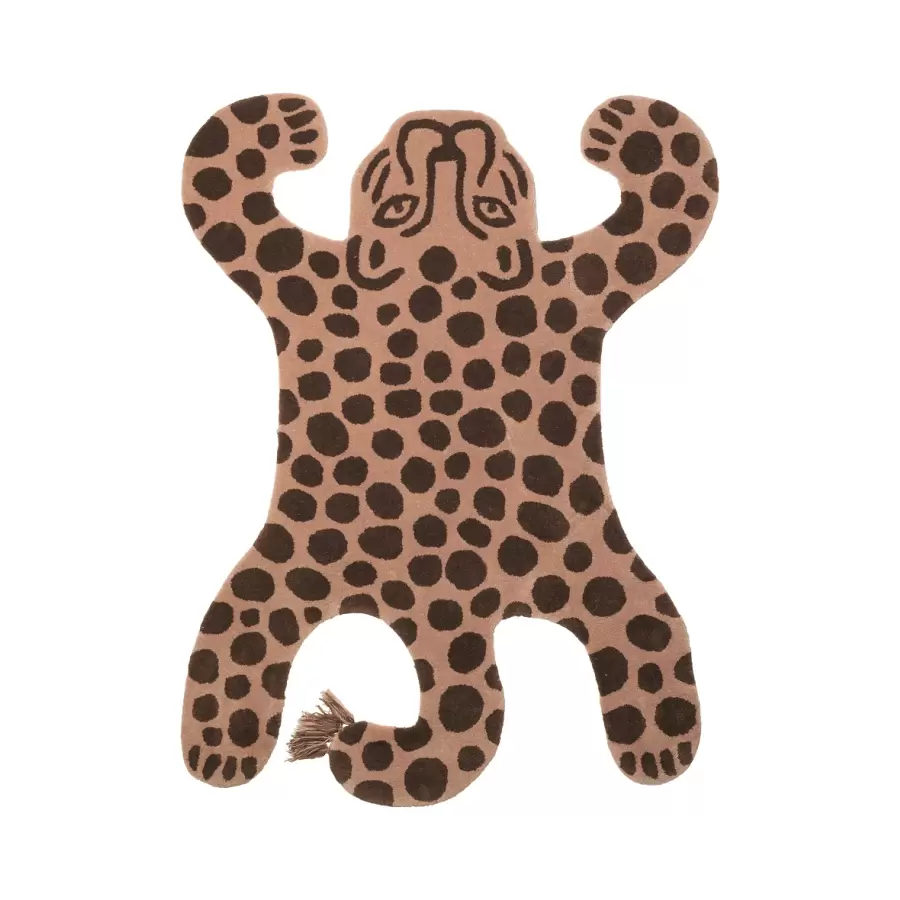 ferm LIVING Kids - Tæppe Safari Leopard, 118*160