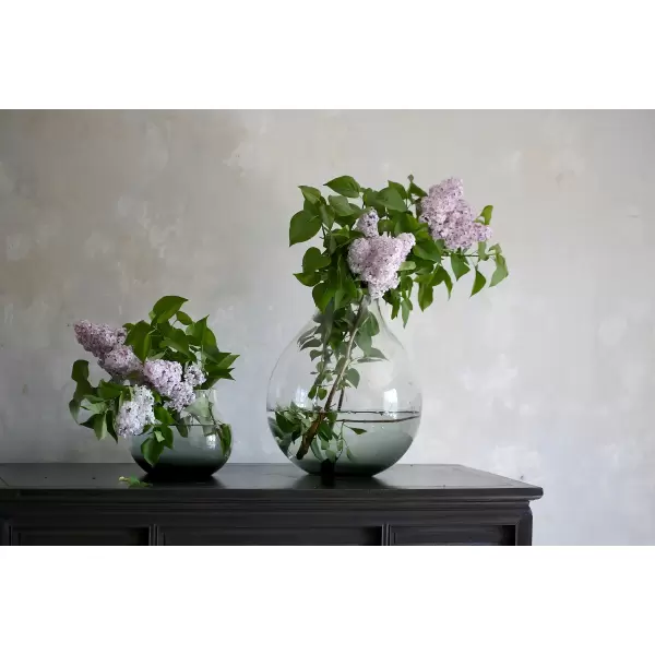 Ro Collection - Flower vase no.23, Smoked grey