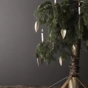 Ferm Living - Messing Hjerte sæt af 4