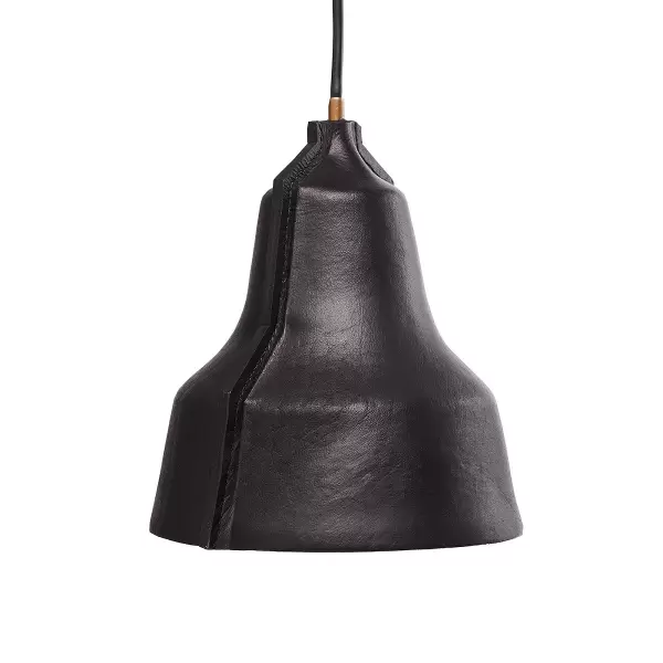 PUIK ART - Lampe Lloyd - håndlavet i sort læder
