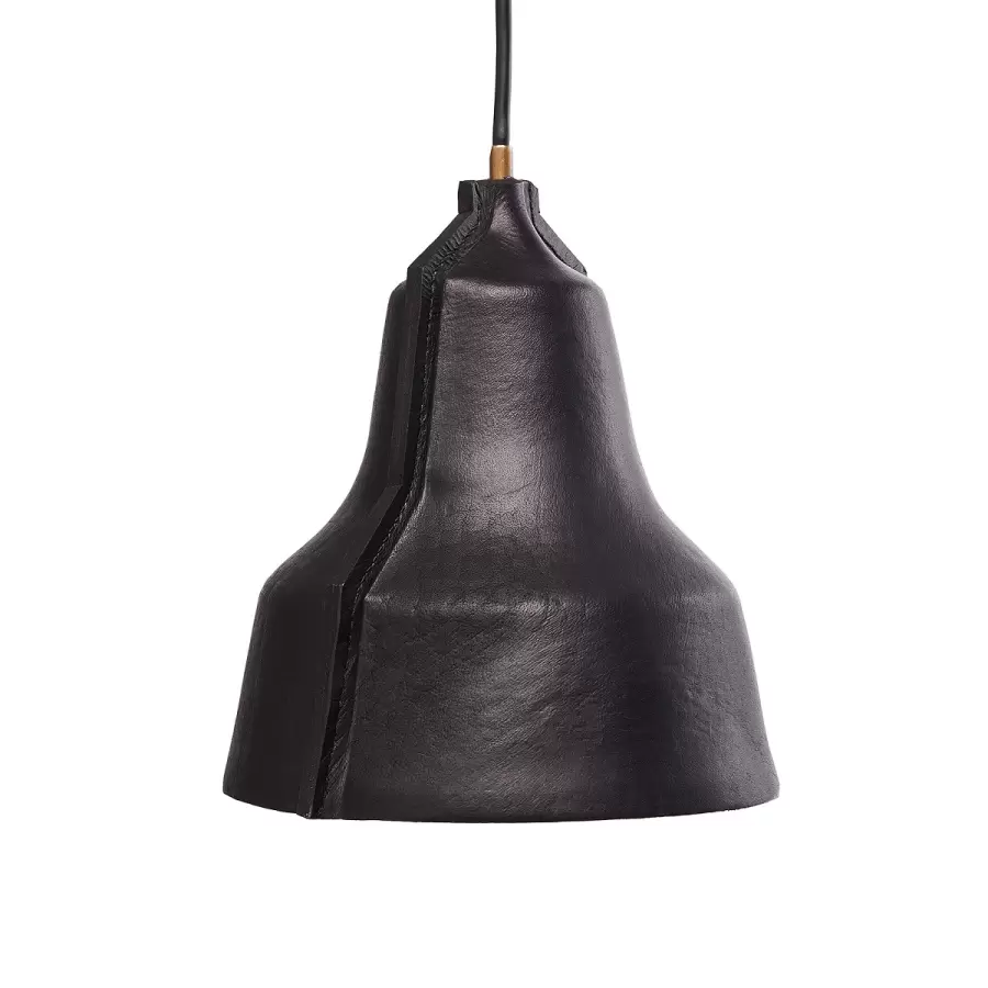 PUIK ART - Lampe Lloyd - håndlavet i sort læder