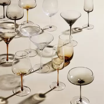 Broste Copenhagen - Drikkeglas Amber, Højt