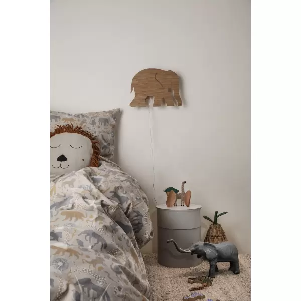 ferm LIVING Kids - Elephant Lamp, Warm Grey