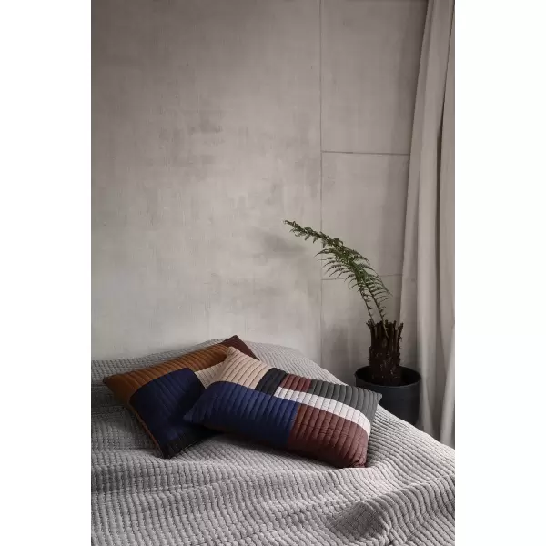 ferm LIVING - Shay Quilt pude, Mustard 40x60