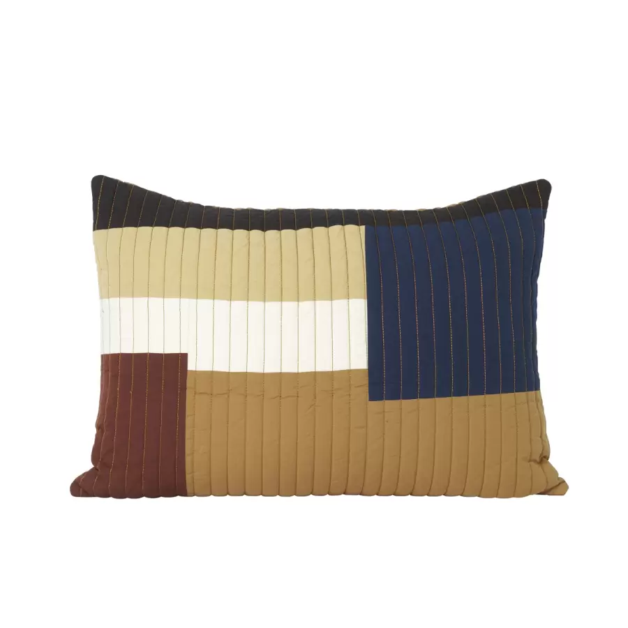 ferm LIVING - Shay Quilt pude, Mustard 40x60
