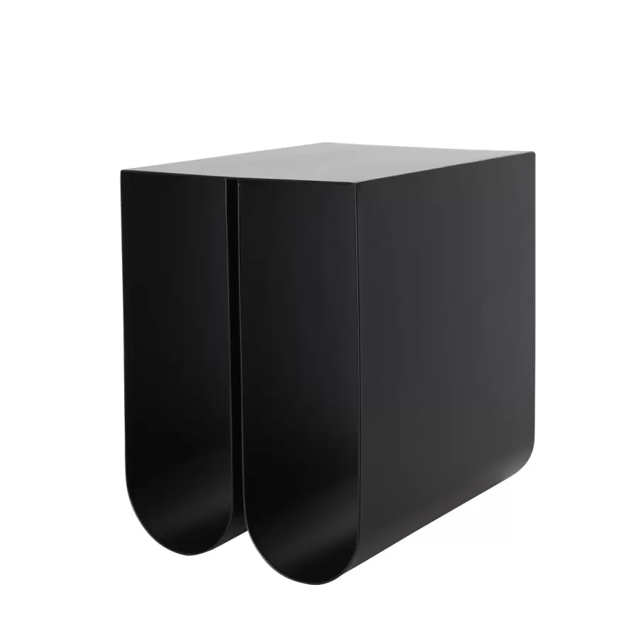 Kristina Dam - Sidebord/Sengebord Curved, Sort