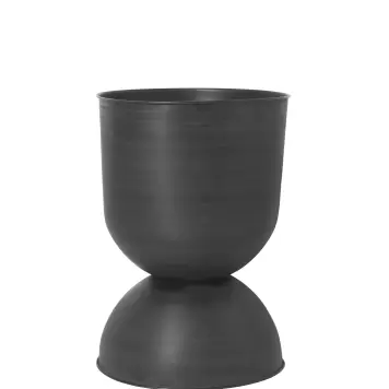 Ferm Living - Hourglass Pot, Sort Ø:50*73 - Hent selv