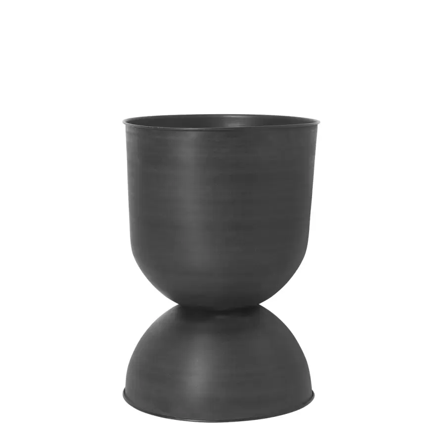 ferm LIVING - Hourglass Pot, Sort Ø:50*73 - Hent selv