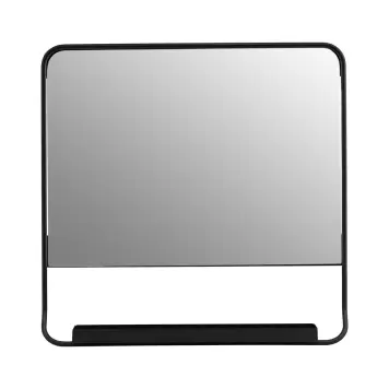 House Doctor - Spejl 45*45 cm. Chic, Sort - hent selv
