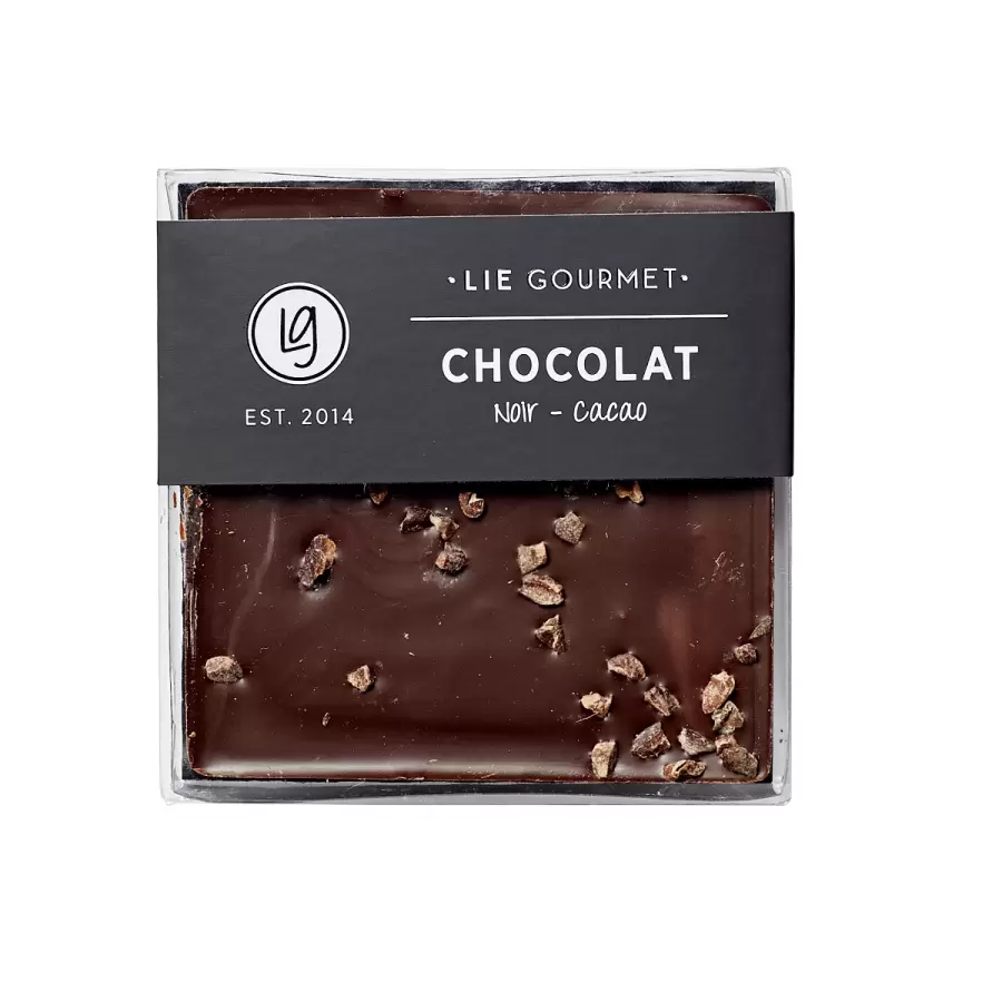 Lie Gourmet - Mørk chokolade med kakaokerner