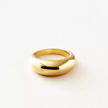 Studio Loma - Ring Amber, Forgyldt messing Studio Loma - Ring Amber, Forgyldt messing