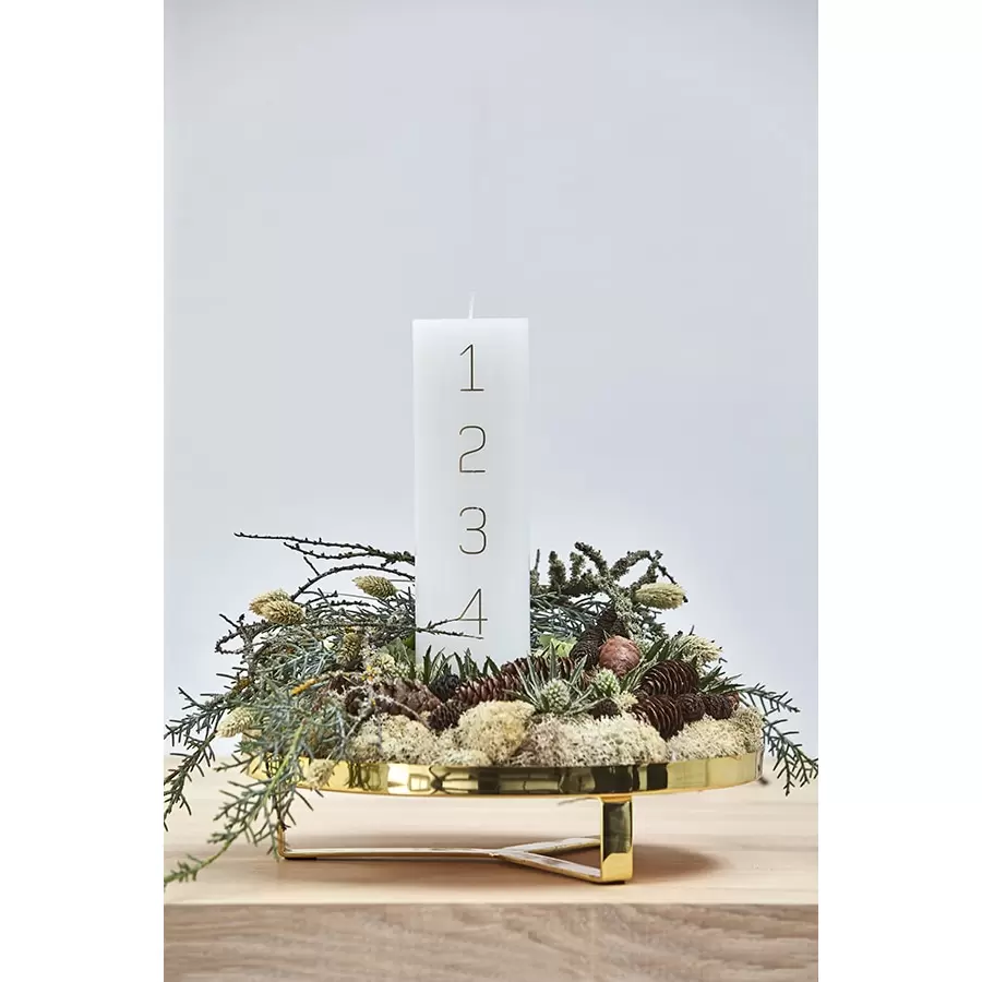 KunstIndustrien - Adventslys 7*24, Sølv