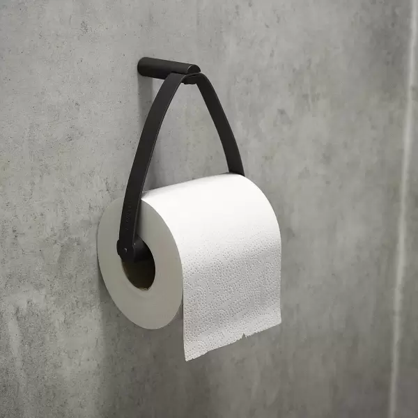 by Wirth - Toiletpapir holder, sort stål