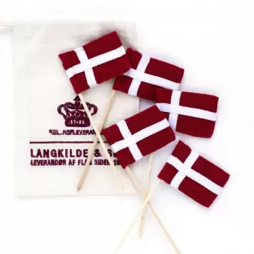LANGKILDE & SØN - Lagkageflag, DK 5 stk LANGKILDE & SØN - Lagkageflag, DK 5 stk