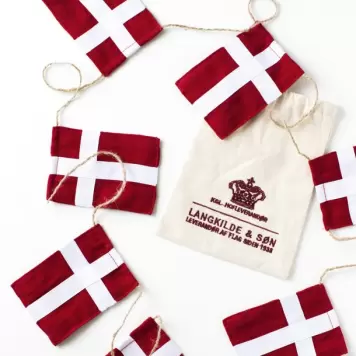 LANGKILDE & SØN - Stor flagranke, DK 10 flag LANGKILDE & SØN - Stor flagranke, DK 10 flag