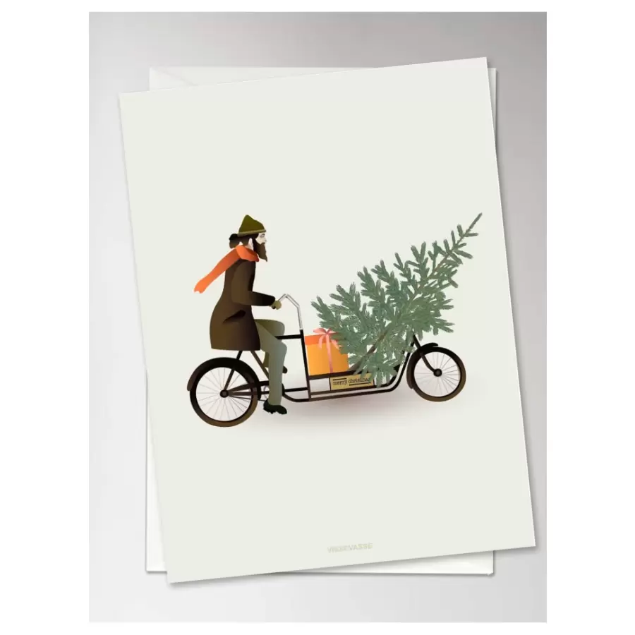 Vissevasse - Bike w. Christmas Tree A6