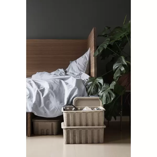 ferm LIVING - Paper Pulp Box large - 2 i sæt, 40*30 cm, hent-selv vare