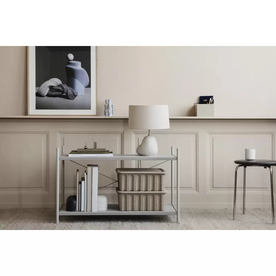 ferm LIVING - 2 stk. Paper Pulp Box, Beige Large