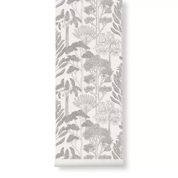 ferm LIVING - Tapet Katie Scott, Trees Off White