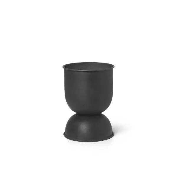 ferm LIVING - Hourglass Pot Sort, XS, Ø: 21 x B: 21 x H: 30 x D: 21 cm