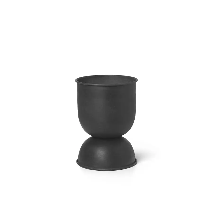 ferm LIVING - Hourglass Pot Sort, XS, Ø: 21 x B: 21 x H: 30 x D: 21 cm