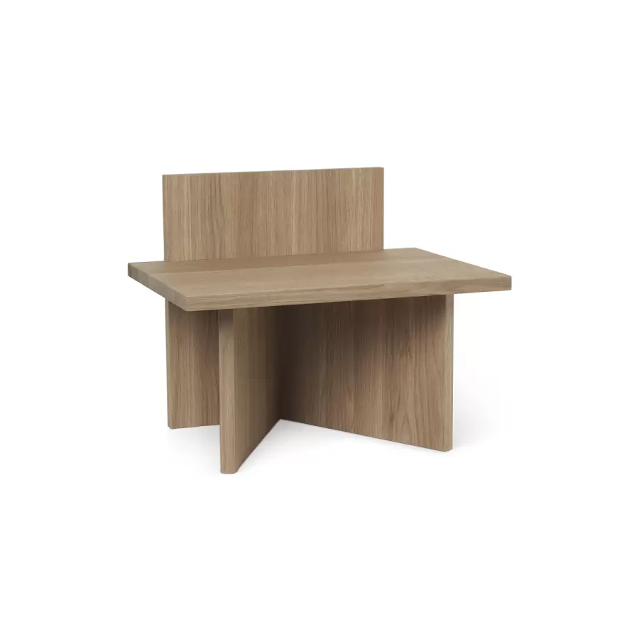 ferm LIVING - Oblique skammel Eg, Sengebord/Natbord