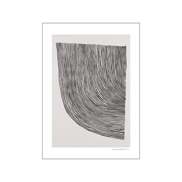 The Poster Club - Leise Dich Abrahamsen, Curves Black 50*70