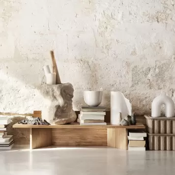 Ferm Living - Oblique Bænk/podie, Natur Ferm Living - Oblique Bænk/podie, Natur