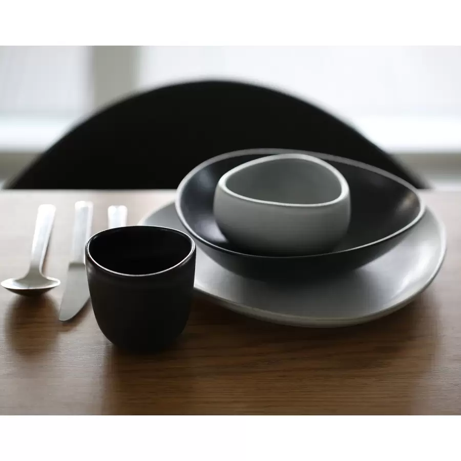 Ro Collection - Deep plate no. 52, Lava Stone