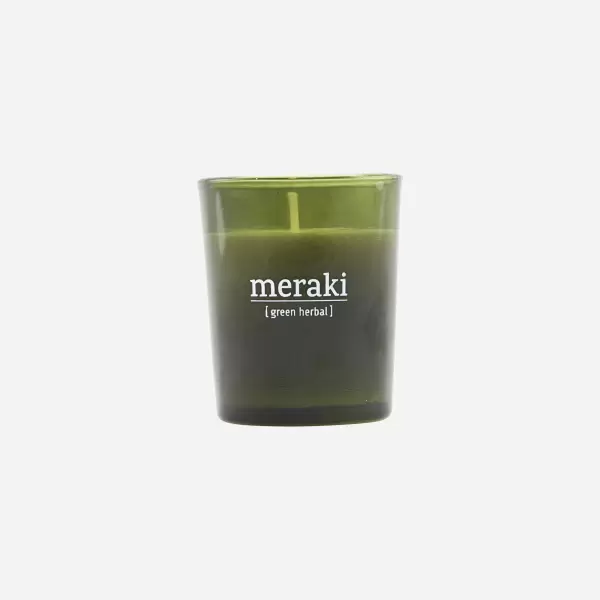 meraki - Duftlys Green Herbal, Small