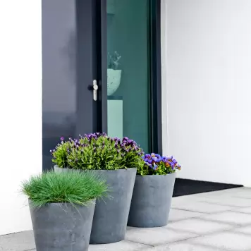 potterypots - Bucket M, Grey - Hent selv 50*40 cm potterypots - Bucket M, Grey - Hent selv 50*40 cm