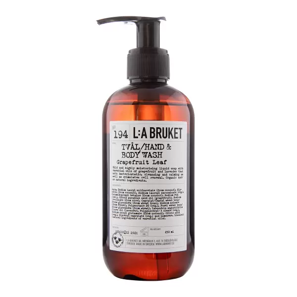 L:A Bruket - Flydende sæbe #194 Grapefruit Leaf 250 ml.