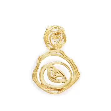 Trine Tuxen - Ørering Onion, Forgyldt sterlingsølv 1 stk