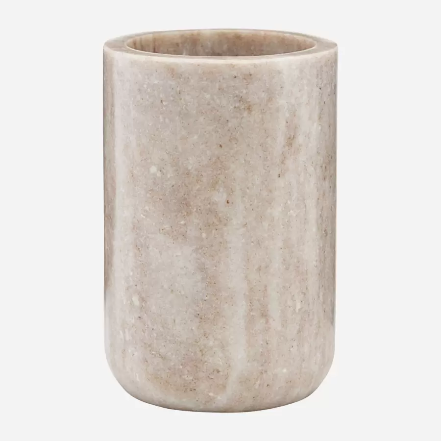 meraki - Tandbørstekrus Marble, Beige