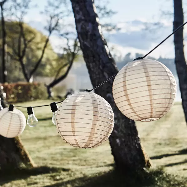 House Doctor - Soni 10 festlige lampeskærme til lyskæde, Sand Ø:20