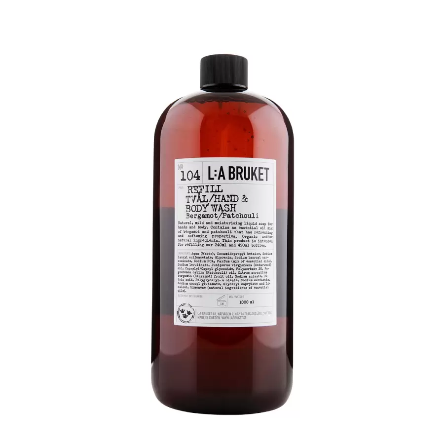 L:A Bruket - Refill sæbe no 104, Bergamot/patchouli