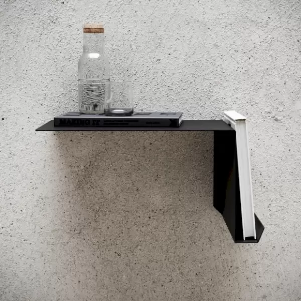 Nichba Design - Sengebord sort, vælg højre/venstre