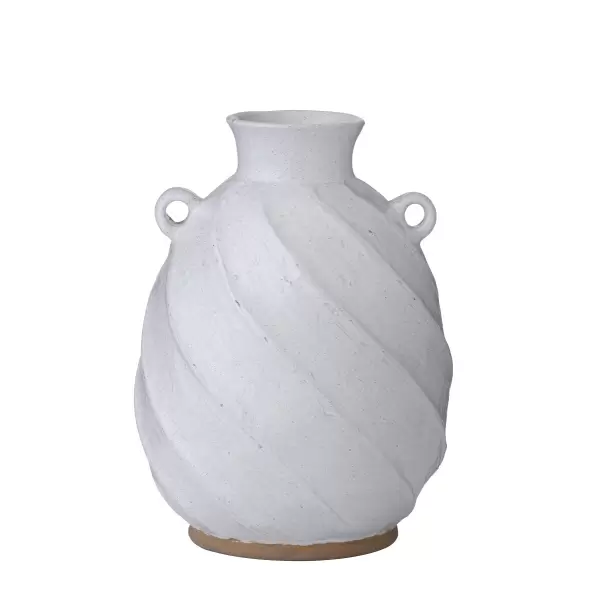 BUNGALOW - Vase Hvid, 29 cm.
