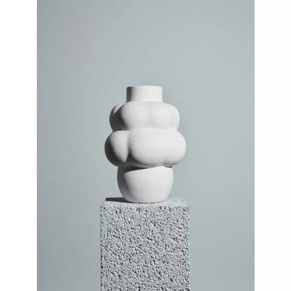 Louise Roe - Ceramic Balloon Vase #04, Raw White