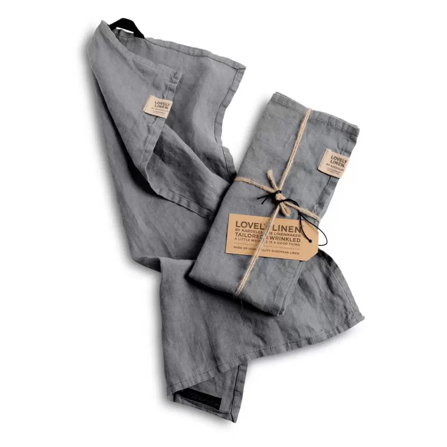 Lovely Linen - Hør gæstehåndklæde 35*50, fl. farver