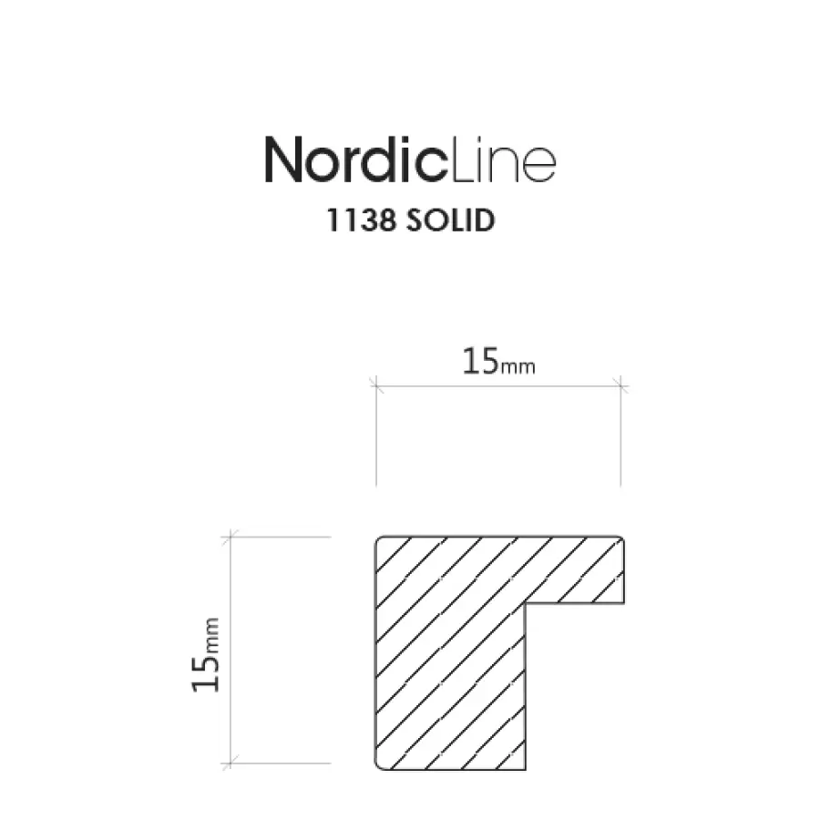 INCADO - Massiv egetræsramme med plexiglas 50*70 - Hent selv - profil 1,5