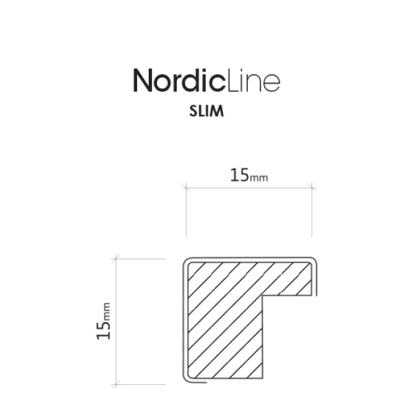 INCADO - Slim White med glas, A3