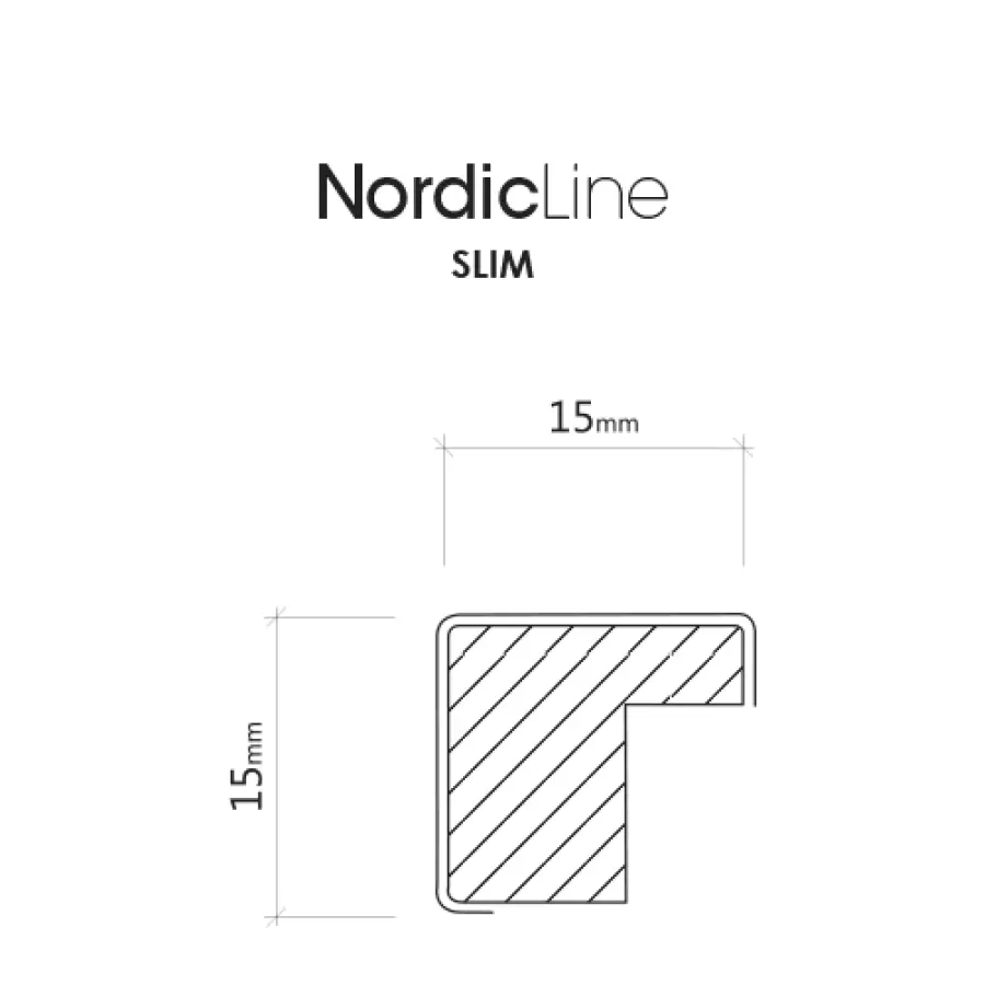 INCADO - Slim White med glas, A3