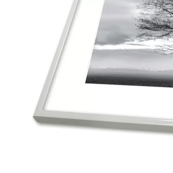 INCADO - Minimal White med glas, 50*70 - Hent selv INCADO - Minimal White med glas, 50*70 - Hent selv