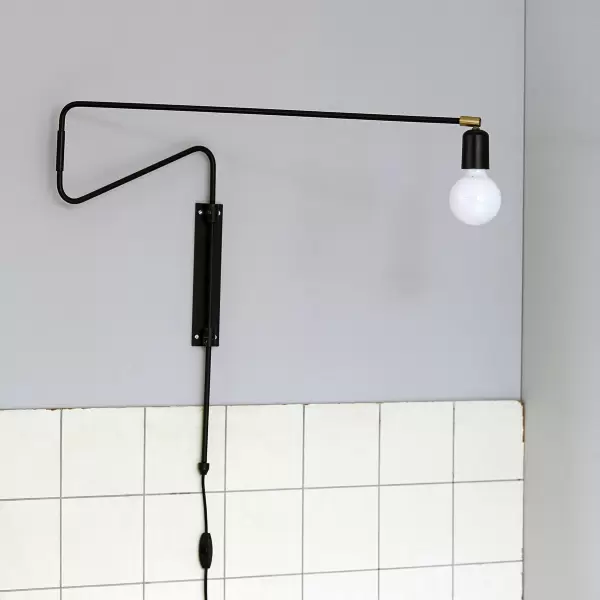 House Doctor - Væglampe Swing, Sort